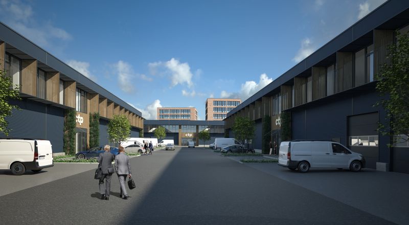 CTP Deutschland, CTPark Dresden Nord, Gewerbefläche, Dresden, Photovoltaikanlage, Lagerflächen, Produktionsflächen, Lagerung, Logistikflächen